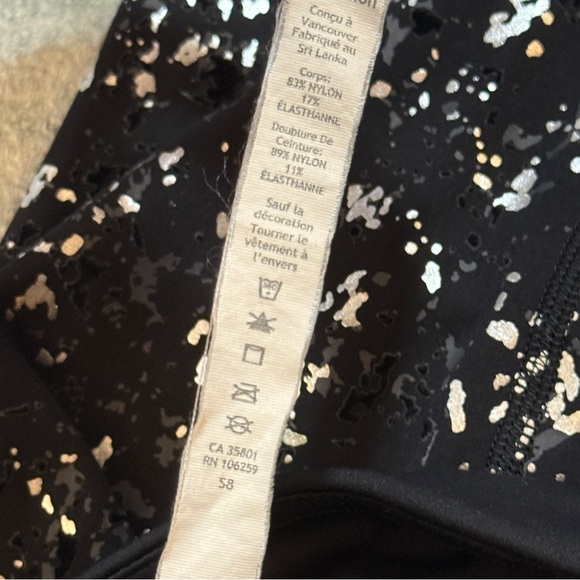 Lululemon Speed Wonder Tight in Speckle Shine Black Deep Coal Silver Leggings - Picture 15 of 16